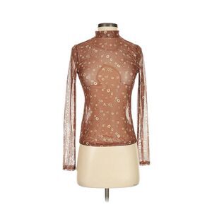 Ever After floral sheer long sleeve top